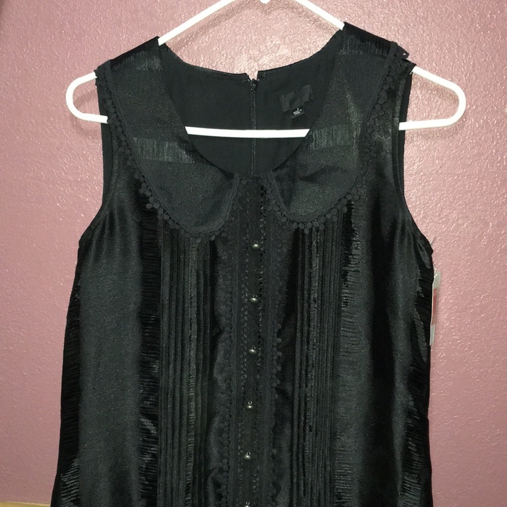 different textured black dress